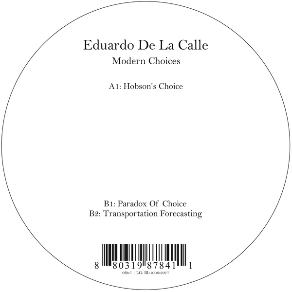 Eduardo De La Calle - Modern Choices : 12inch