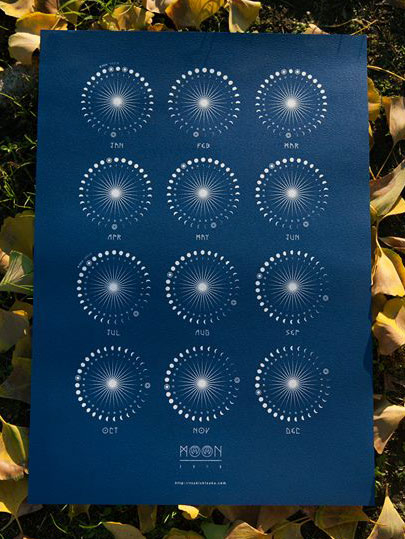 Tsukishizuku × Qotaroo - Moon Calender 2018