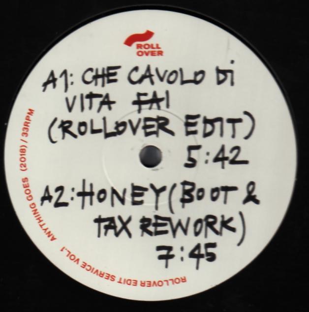 ROLLOVER DJS / BOOT & TAX / BOTTIN / HOBERMALLOW - Rollover Edit Service Vol.1 : 12inch