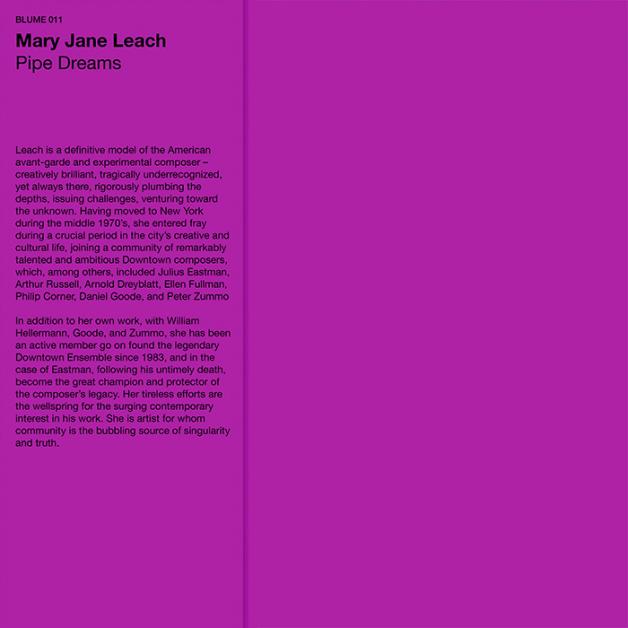 Mary Jane Leach - Pipe Dreams : LP