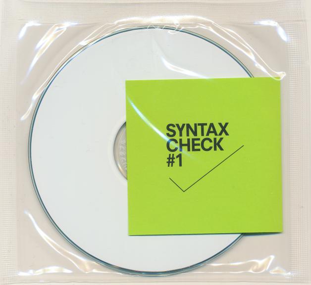 Koji Sawamura - Factory Mix CD Series   [Syntax Check #1] : CDR