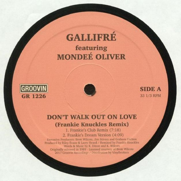 Gallifre Featuring Mondee Oliver - Don't Walk Out On Love