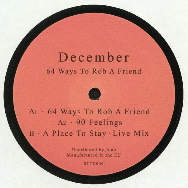 December - 64 Ways To Rob A Friend : 12inch