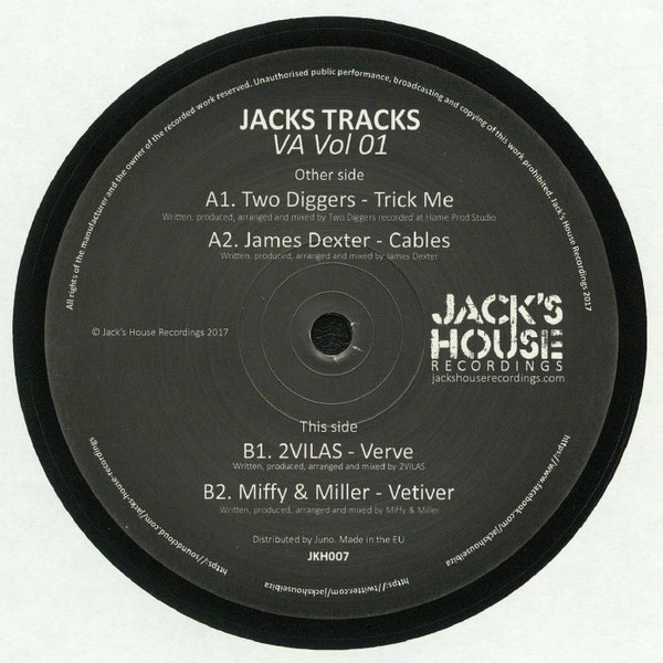Two Diggers / James Dexter / 2vilas / Miffy & Miller - Jacks Tracks  Vol.01 : 12inch
