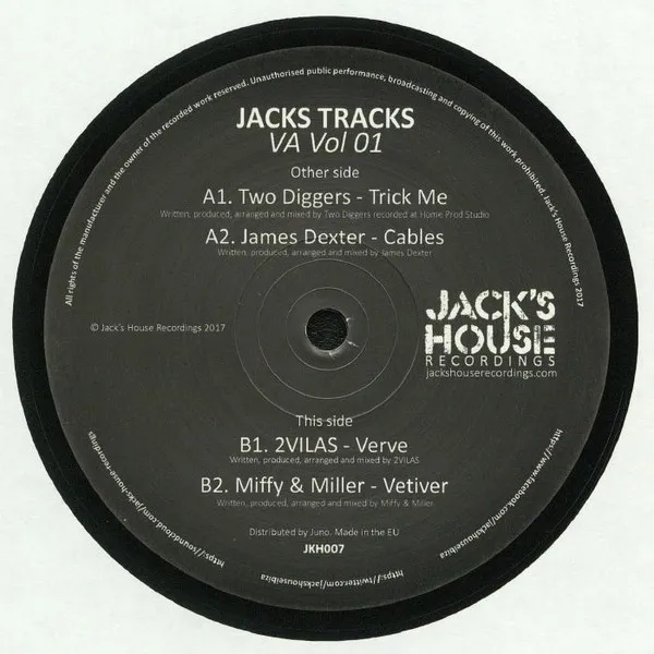Two Diggers / James Dexter / 2vilas / Miffy & Miller - Jacks Tracks  Vol.01 : 12inch
