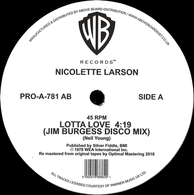 Nicolette Larson - LOTTA LOVE (JIM BURGESS DISCO MIX)