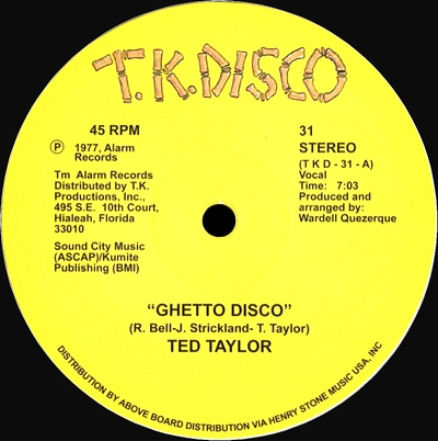 Ted Taylor - GHETTO DISCO : 12inch