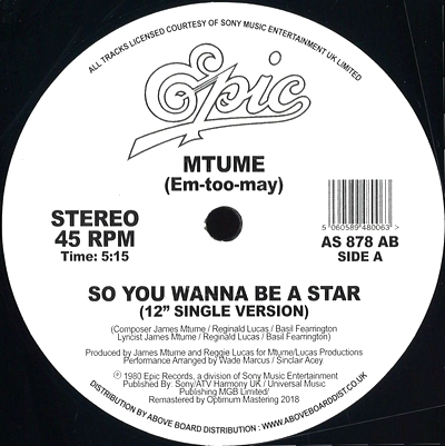 Mtume - So You Wanna Be A Star (Danny Krivit Edit)