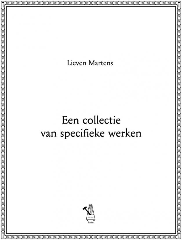 Lieven Martens Moana - Een Collectie Van Specifieke Werken : BOOK
