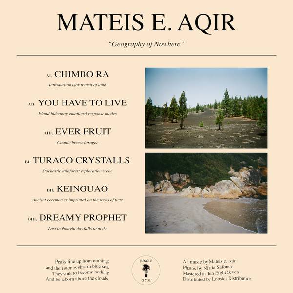 Mateis E. Aqir - Geography of Nowhere : 12inch
