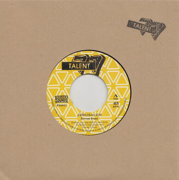 Devon Irons / The Talent Crew - Jerusalem / Version : 7inch