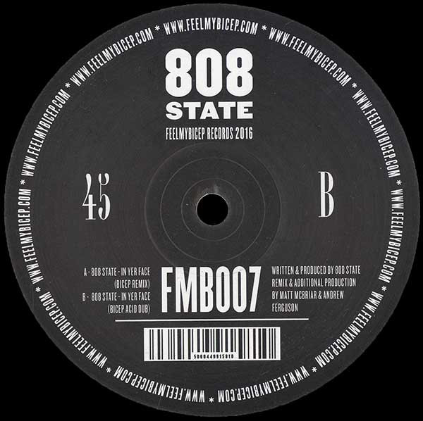 808 State - IN YER FACE (BICEP REMIXES) : 12inch
