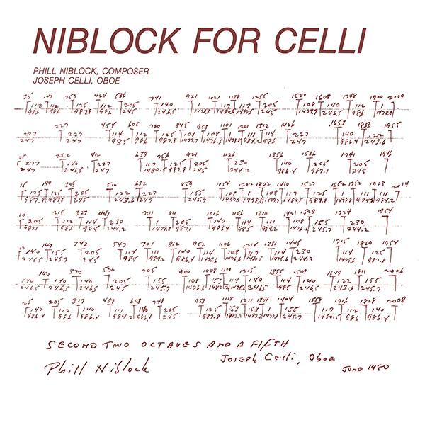 Phill Niblock - Niblock For Celli / Celli Plays Niblock : LP