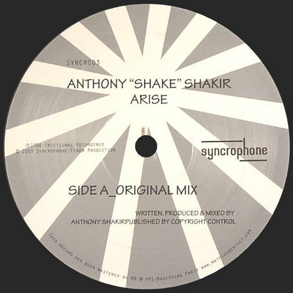 Anthony Shake Shakir - Arise : 12inch