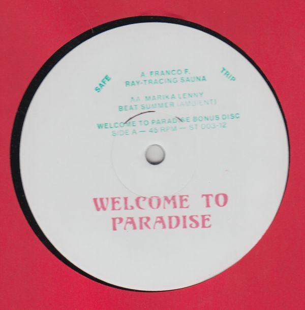 Various - Welcome To Paradise Bonus Disc : 12inch