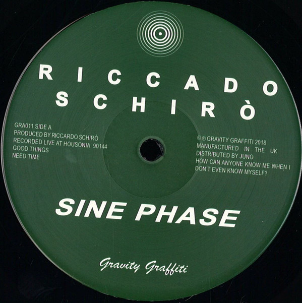 Riccardo Schiro / Gg Fx - Sine Phase : 12inch