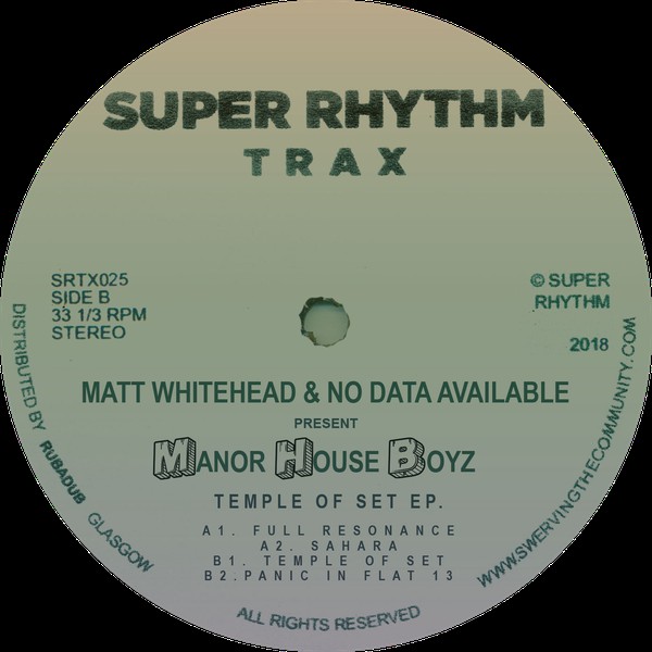 Matt Whitehead & No Data Available Present Manor House Boyz - Temple Of Set EP : 12inch