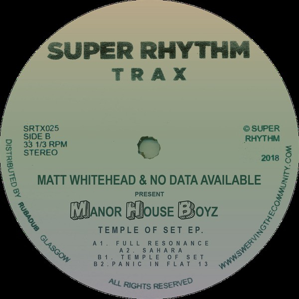 Matt Whitehead & No Data Available Present Manor House Boyz - Temple Of Set EP