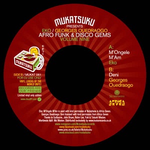 EKO & GEORGES OUEDRAOGO - Afro Funk & Disco Gems Volume Nine : 7inch