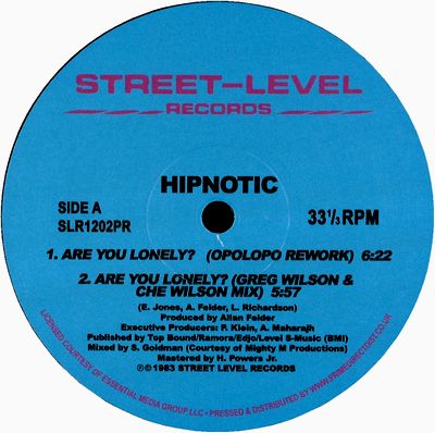 Hipnotic - Are You Lonely Remixes : 12inch
