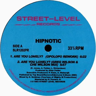 Hipnotic - Are You Lonely Remixes : 12inch