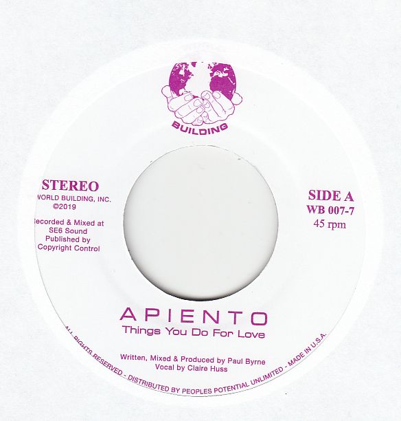 Apiento - Things You Do For Love : 7inch