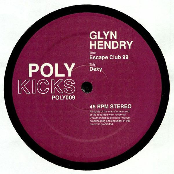 Glyn Hendry - Escape Club 99 : 12inch