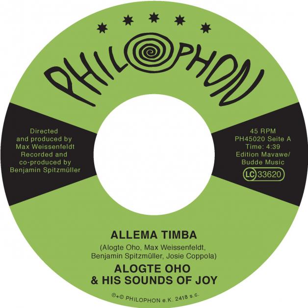 Alogte Oho & His Sounds Of Joy - Allema Timba : 7inch