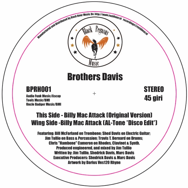 Brothers Davis - Billy Mac Attack : 12inch