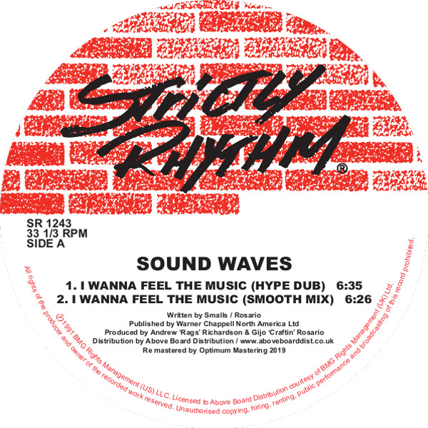 Sound Waves - I Wanna Feel The Music : 12inch