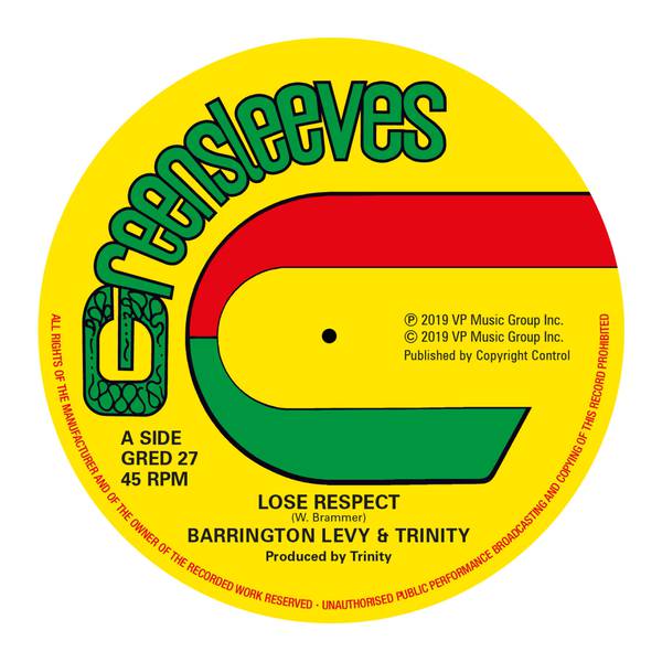 Barrington Levy & Trinity - Lose Respect (Extended Version) : 12inch
