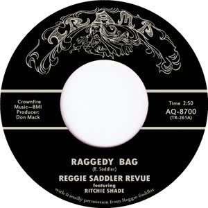 Reggie Saddler Revue - Raggedy Bag : 7inch
