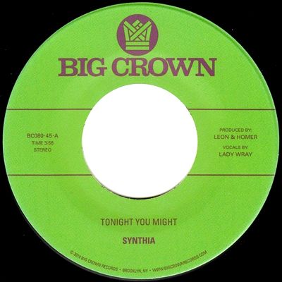 Synthia - Tonight You Might / Dissolve : 7inch