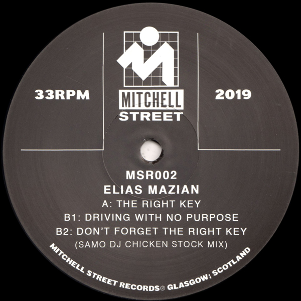 Elias Mazian - The Right Key EP incl. SAMO DJ remix : 12inch