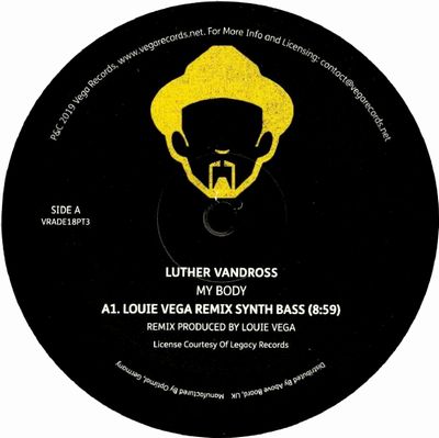 Luther Vandross / Bebe Winans / E.O.L. Soulfrito - My Body / He Promised (Louie Vega Remixes) : 12inch
