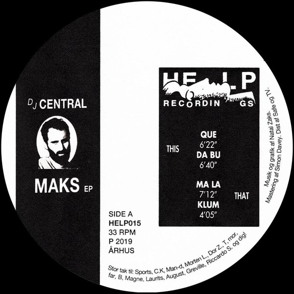 Central - Maks EP : 12inch