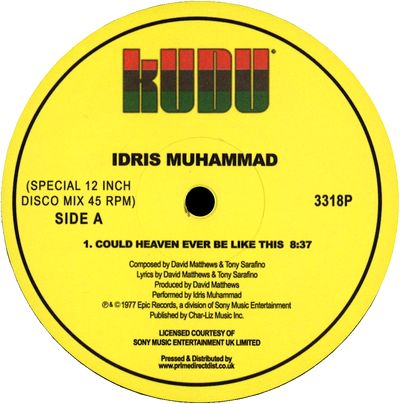 Idris Muhammad - Could Heaven Ever Be Like : 12inch