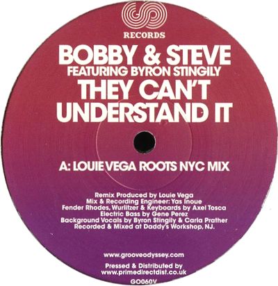 Bobby & Steve Feat. Byron Stingily - They Can’t Understand It : 12inch
