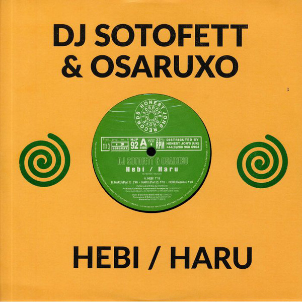 DJ Sotofett & Osaruxo - Hebi / Haru : 10inch
