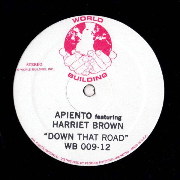 Apiento - Down That Road : 12inch