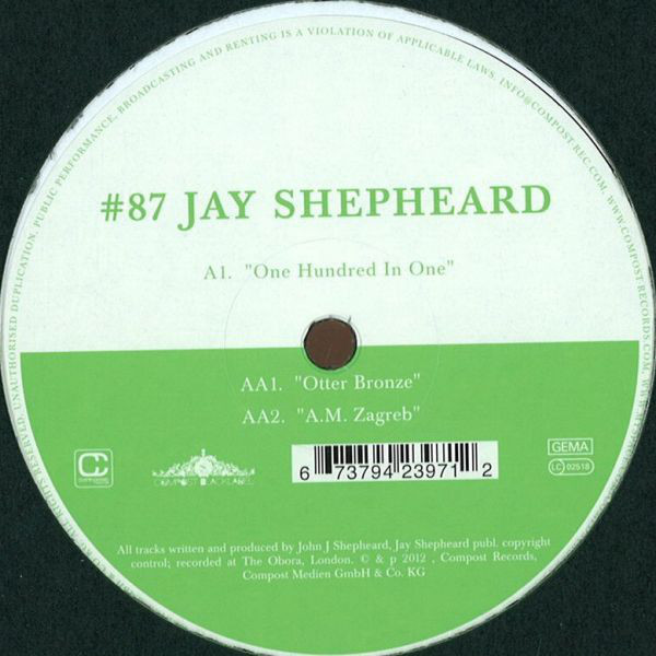 Jay Shepheard - One Hundred In One : 12inch