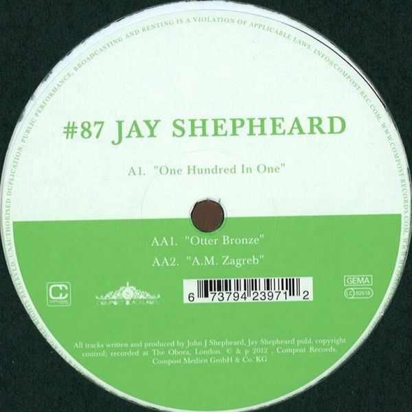 Jay Shepheard - One Hundred In One : 12inch