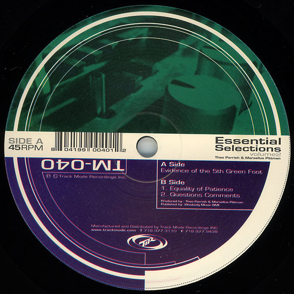 Theo Parrish & Marsellus Pittman - Essential Selections Volume 2 : 12inch