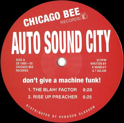 Auto Sound City - Don’t Give a Machine Funk! : 12inch