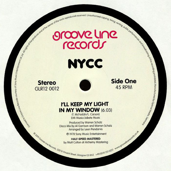 Nycc - I’ll Keep My Light In My Window / Express Yourself : 12inch