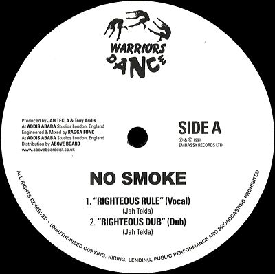 No Smoke - Righteous Rule : 12inch