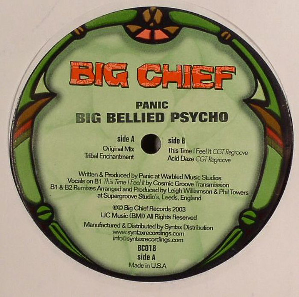 Panic - Big Bellied Psycho : 12inch