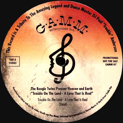 The Boogie Twins Presents. Heaven & Earth - TROUBLE ON THE LAND - A LOVE THAT REAL
