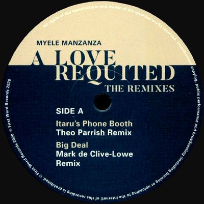 Myele Manzanza - A Love Requited - The Remixes : 12inch