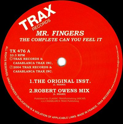 Mr. Fingers - The Complete Can You Feel It : 12inch